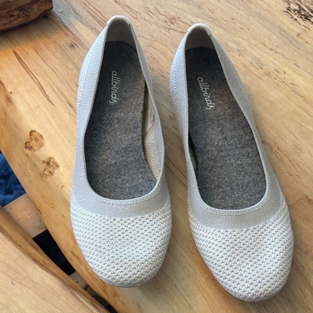 Allbirds Women's Cream ballet shoes -8